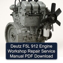 Deutz 912 F5L Engine Service Repair Workshop Manual PDF