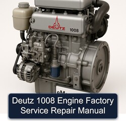 Deutz 1008 Engine Service Repair Workshop Manual PDF