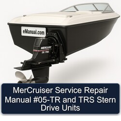 Mercruiser 05-tr TRS Stern Drive Units Service Repair Workshop Manual PDF