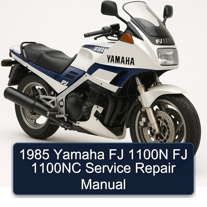 1985 Yamaha FJ Models 1100N 1100NC Service Repair Workshop Manual PDF