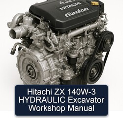 Hitachi ZX 140W-3 Hydraulic Excavator Service Repair Workshop Manual PDF