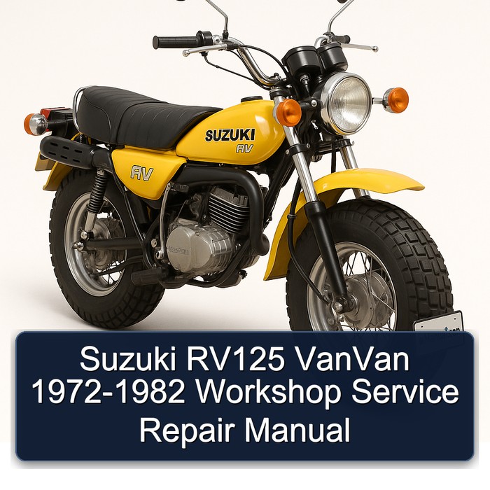 1972-1982 Suzuki RV Series RV125 Vanvan Service Repair Workshop Manual PDF