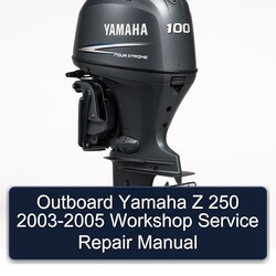2003-2005 Outboard Yamaha Z 250 Service Repair Workshop Manual PDF