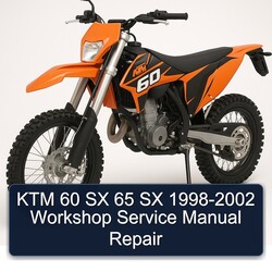 1998-2002 KTM 60 SX 65 Service Repair Workshop Manual PDF