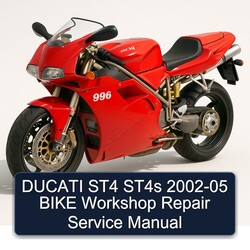 2002-2005 Ducati 996 ST4 ST4S Bike Service Repair Workshop Manual PDF