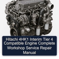 Hitachi 4hk1 Interim Tier 4 Compatible Engine Service Repair Workshop Manual PDF