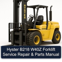 Hyster B218 W40Z Forklift Parts Catalog PDF