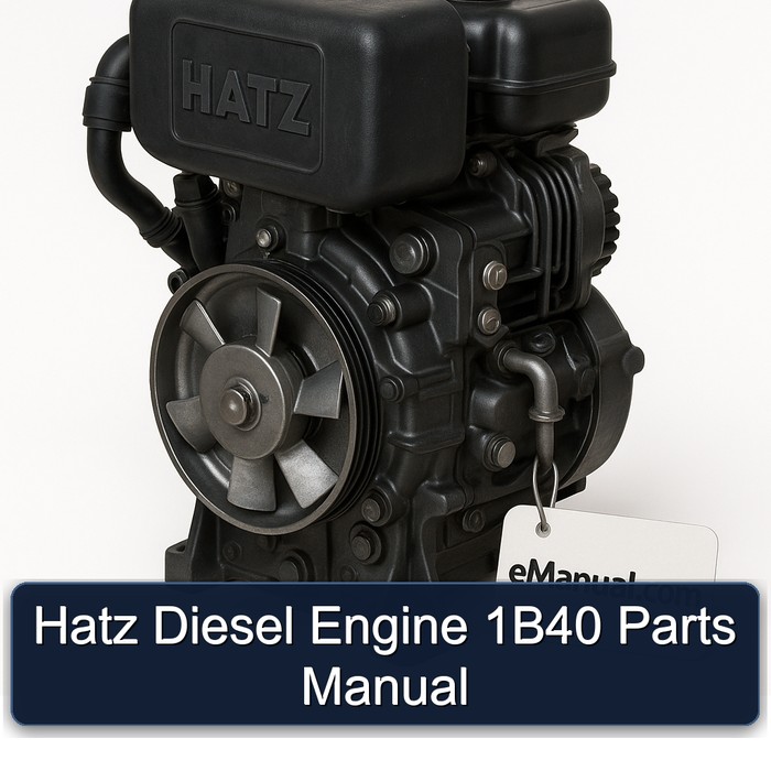 Hatz 1B Series Diesel Engine 1b40 Parts Catalog PDF