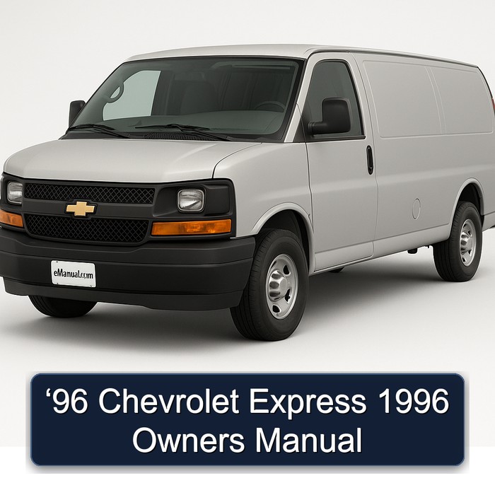 1996 Chevrolet Express ‘96 Owners Owner's Manual PDF