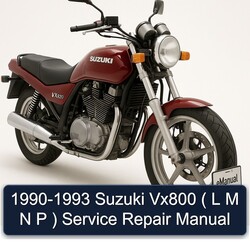 1990-1993 Suzuki VX800 ( L M N P ) Service Repair Workshop Manual PDF