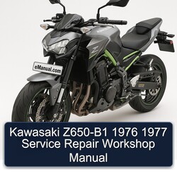 1976-1977 Kawasaki Z Series Z650-B1 Service Repair Workshop Manual PDF