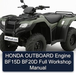 Honda Outboard Engine BF15D BF20D Service Repair Workshop Manual PDF