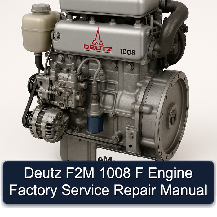 Deutz 1008 F2M F Engine Service Repair Workshop Manual PDF