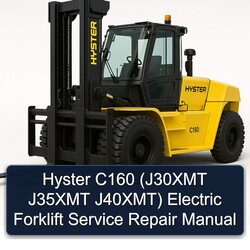 Hyster C160 (j30xmt J35XMT J40xmt) Electric Forklift Service Repair Workshop Manual PDF
