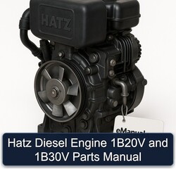 Hatz 1B Series Diesel Engine 1b20v 1b30v Parts Catalog PDF