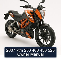 2007 KTM 250 400 450 525 Owner Owner's Manual PDF