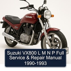 1990-1993 Suzuki VX800 L M N P Service Repair Workshop Manual PDF