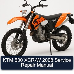 2008 KTM 530 XCR-W Service Repair Workshop Manual PDF