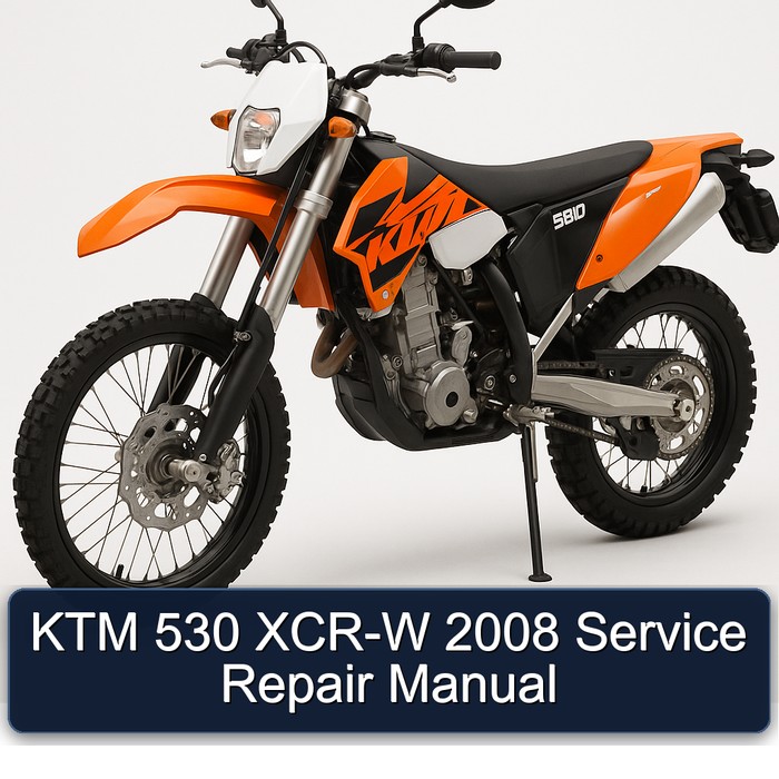 2008 KTM 530 XCR-W Service Repair Workshop Manual PDF