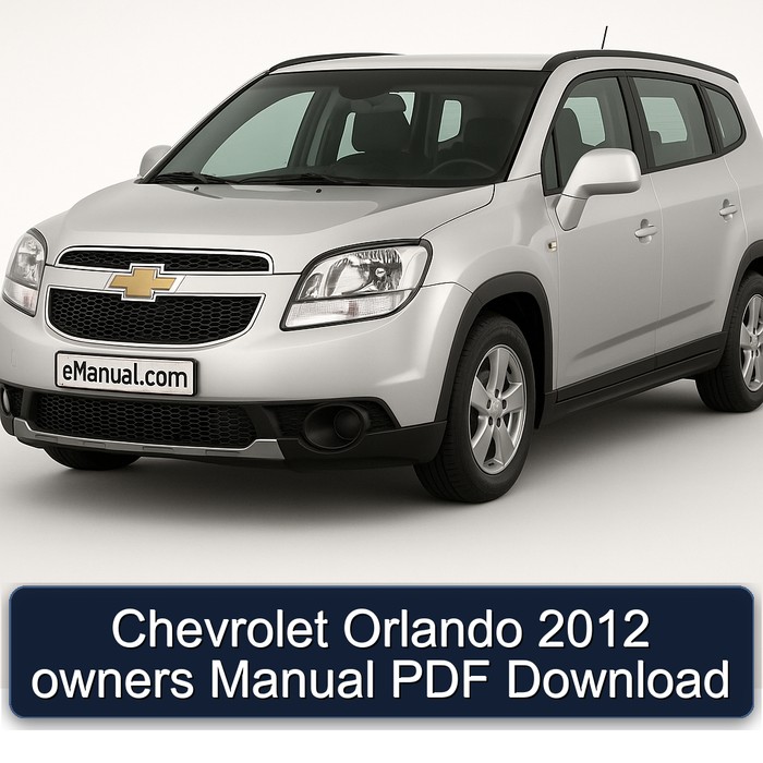 2012 Chevrolet Orlando Owners Owner's Manual PDF