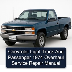 1974 Chevrolet Passenger Light Truck Service Repair Workshop Manual PDF