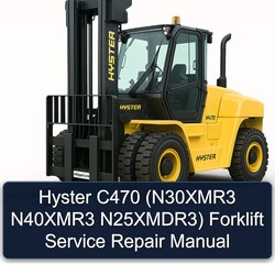 Hyster C470 (n30xmr3 N40xmr3 N25xmdr3) Forklift Service Repair Workshop Manual PDF