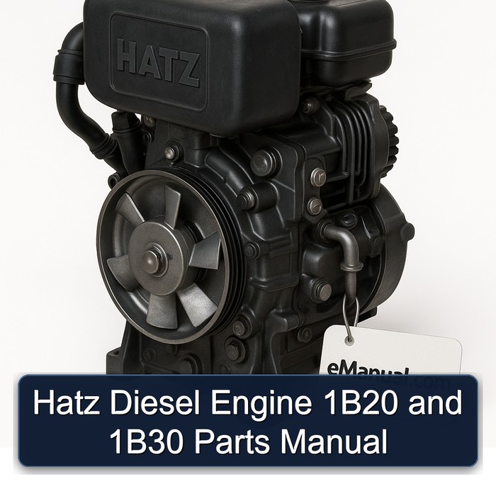 Hatz 1B Series Diesel Engine 1b20 1b30 Parts Catalog PDF