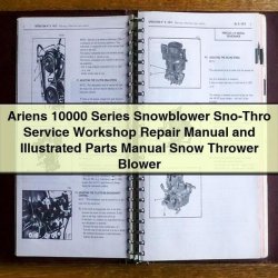Ariens 10000 Series Snowblower SNO-THRO Illustrated Parts Catalog PDF