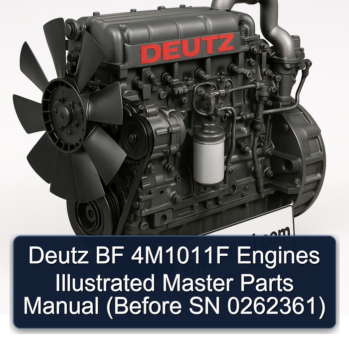 Deutz BF Series 4m1011f Engines Illustrated Master Parts (before SN 0262361) Catalog PDF