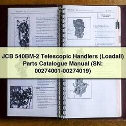 JCB 540BM-2 Telescopic Handlers (LOADALL) (sn: 00274001-00274019) Parts Catalog PDF