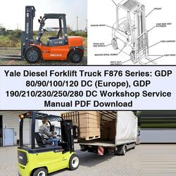 Yale Diesel Forklift Truck F876 Series: GDP 80/90/100/120 DC (EUROPE) 190/210/230/250/280 Service Repair Workshop Manual PDF