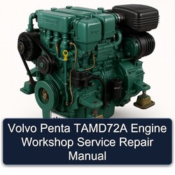 Volvo Penta Tamd72a Engine Service Repair Workshop Manual PDF
