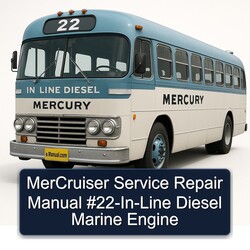 Mercruiser 22- -line Diesel Engine Service Repair Workshop Manual PDF
