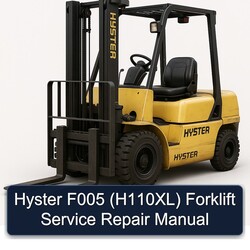 Hyster F005 (H110XL) Forklift H110XL Service Repair Workshop Manual PDF