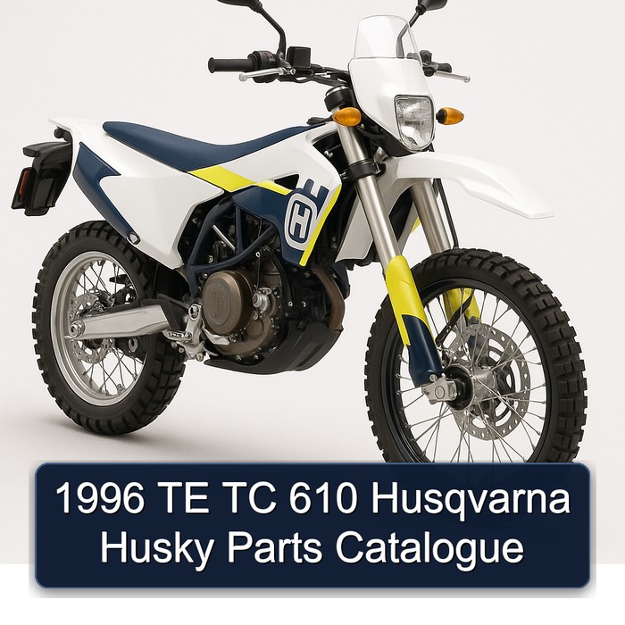 1996 Husqvarna TC Models TE 610 Husky Parts Catalog PDF