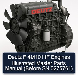 Deutz BF Series F 4m1011f Engines Illustrated Master Parts (before SN 0275761) Catalog PDF