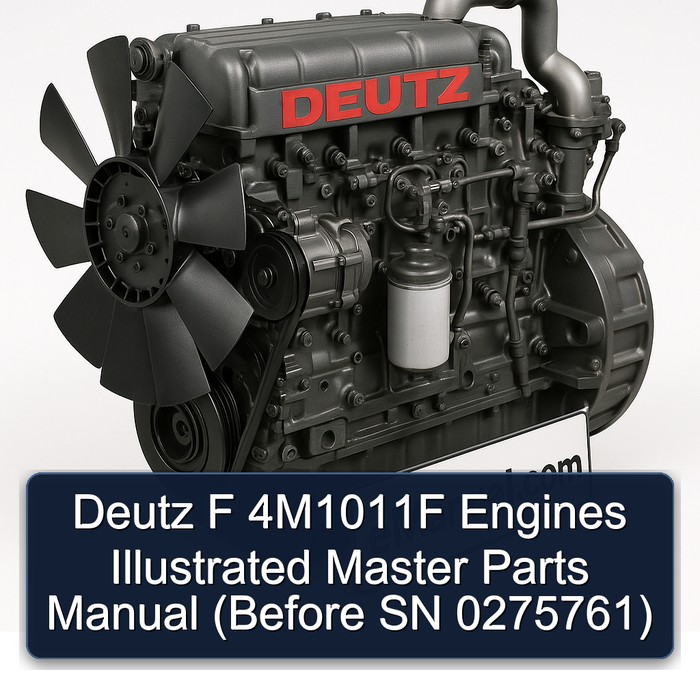 Deutz BF Series F 4m1011f Engines Illustrated Master Parts (before SN 0275761) Catalog PDF