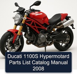 2008 Ducati 1100 1100S Hypermotard Catalog Parts PDF