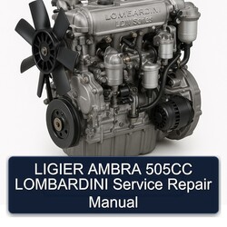 Lombardini LDW Series Ligier Ambra 505CC Service Repair Workshop Manual PDF