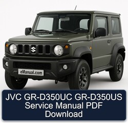 Suzuki GR Models JVC Gr-d350uc Gr-d350us Service Repair Workshop Manual PDF