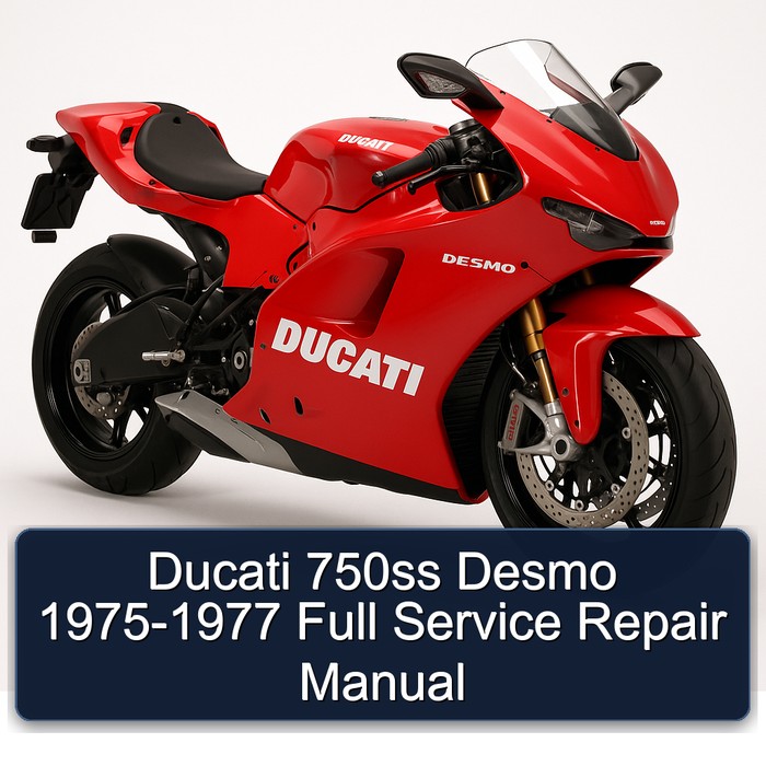 1975-1977 Ducati Desmo 750SS Service Repair Workshop Manual PDF