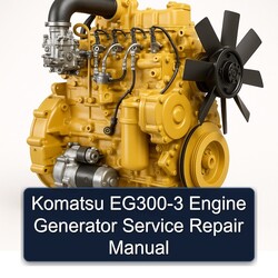 Komatsu Series Manuals EG300-3 Engine Generator Service Repair Workshop Manual PDF