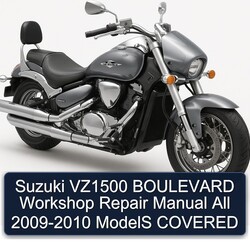 2009-2010 Derbi Boulevard Suzuki VZ1500 All - Models Covered Service Repair Workshop Manual PDF