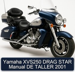 2001 Yamaha XVS Models XVS250 Drag Star DE Taller Service Repair Workshop Manual PDF
