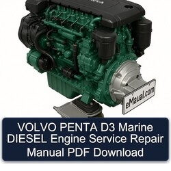 Volvo Penta D3 Marine Diesel Engine Service Repair Workshop Manual PDF