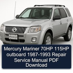 1987-1993 Mercury Mariner 70HP 115HP Outboard Service Repair Workshop Manual PDF