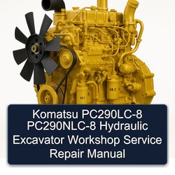 Komatsu Pc290lc-8 Pc290nlc-8 Hydraulic Excavator Service Repair Workshop Manual PDF