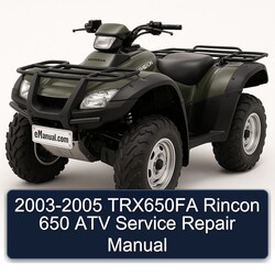 2003-2005 TRX650FA Rincon 650 ATV Service Repair Workshop Manual PDF