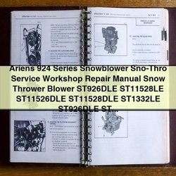 Ariens 924 Series Snowblower SNO-THRO Service Repair Workshop Manual PDF