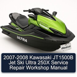 2007-2008 Kawasaki JT1500B Jet Ski Ultra 250X Service Repair Workshop Manual PDF